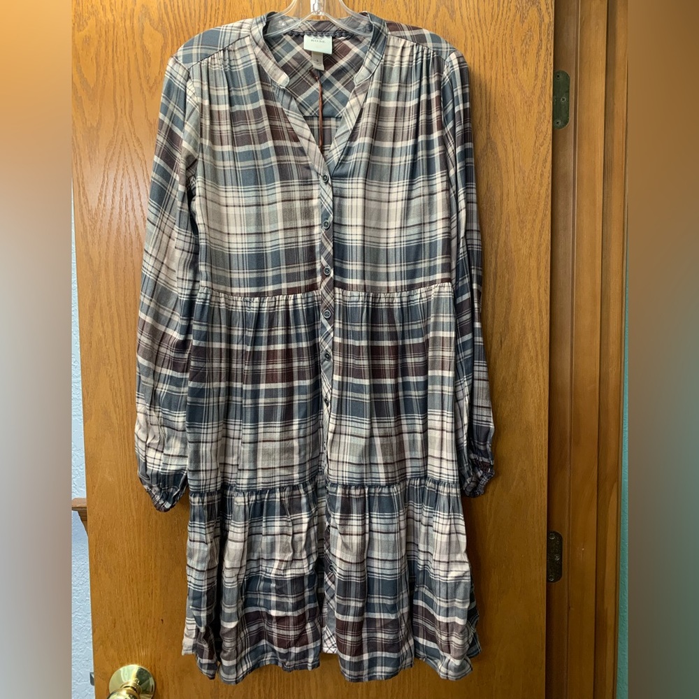 Knox Rose Flannel Plaid Dress